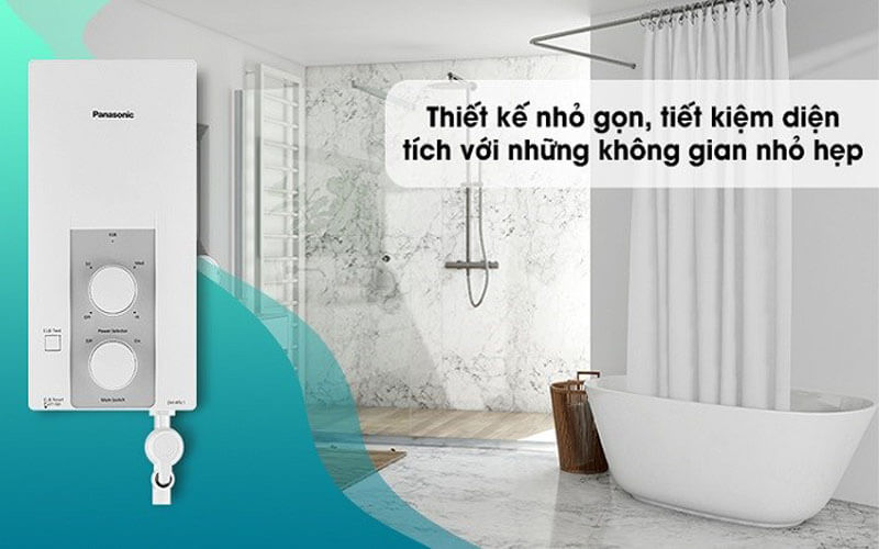 ​​​​​​​Máy nước nóng Panasonic là sản phẩm đến từ thương hiệu uy tín Nhật Bản được trang bị các tính năng an toàn như cầu dao ELCB chống giật