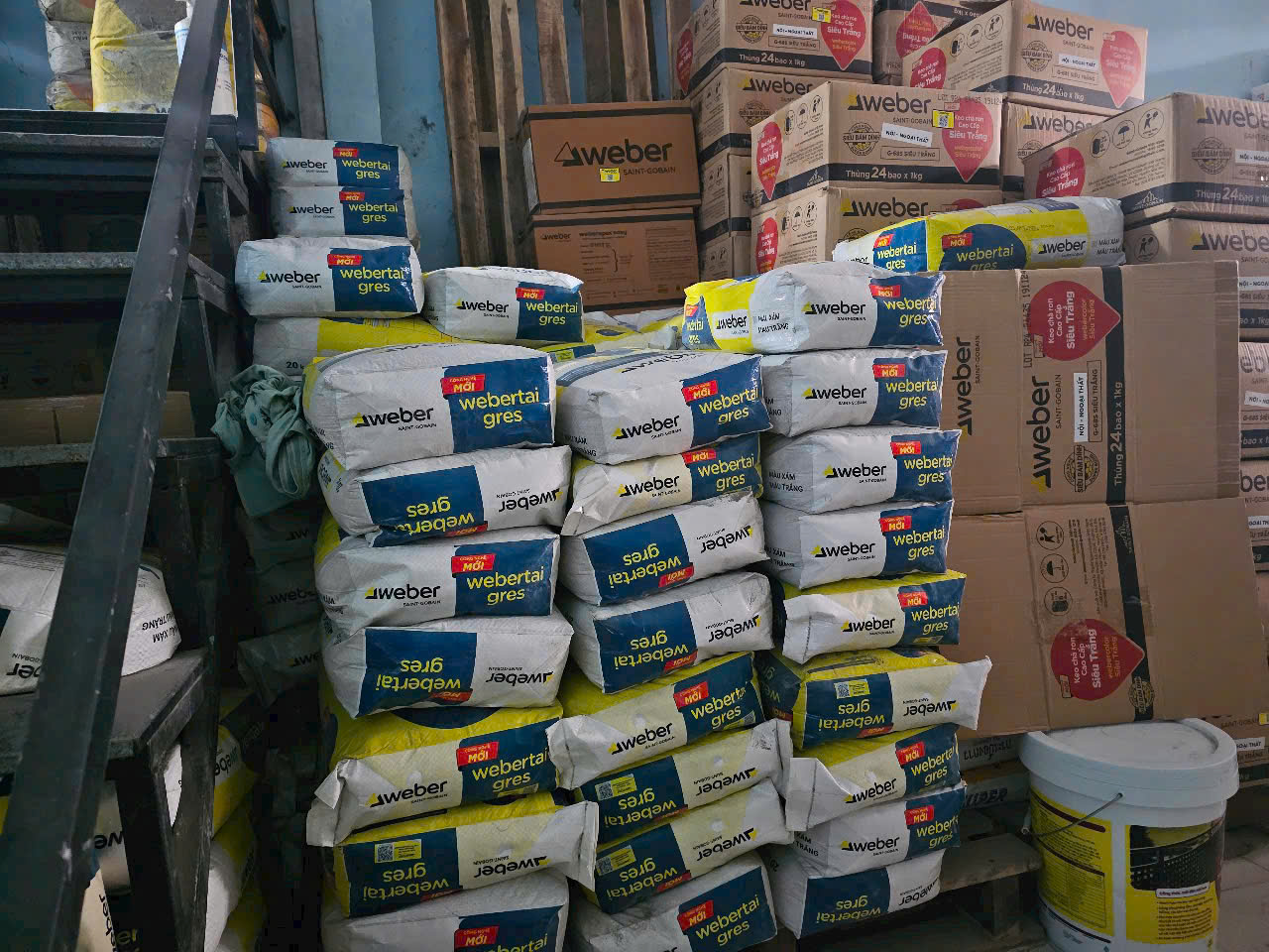 Keo dán gạch lát nền Weber Weber Tai Gres 