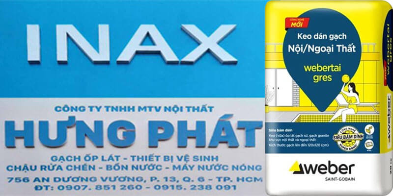 Đại lý chính hãng keo dán gạch weber tại Tphcm