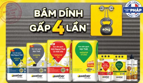 Keo dán gạch Weber