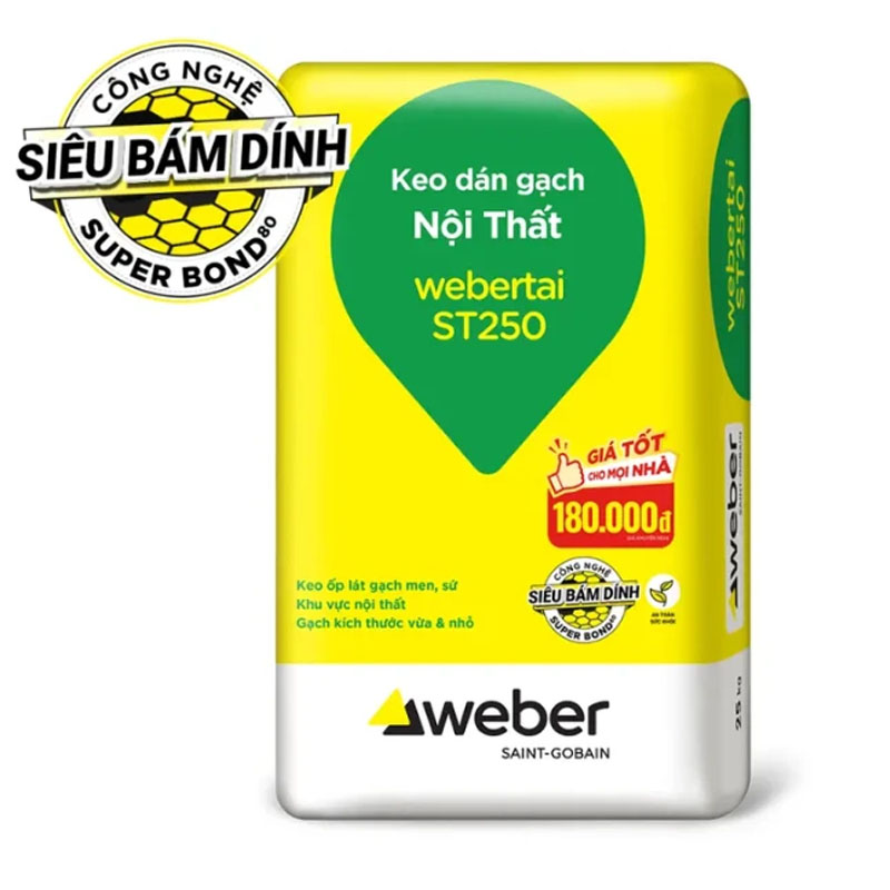 Mẫu keo dán gạch webertai ST250