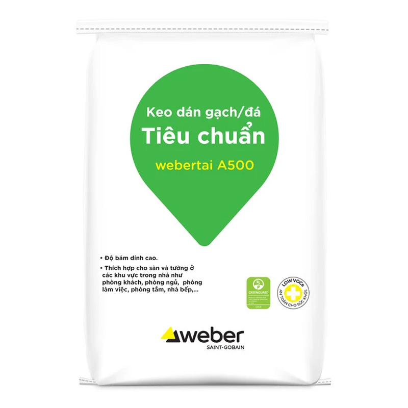 Mẫu keo dán gạch webertai A500