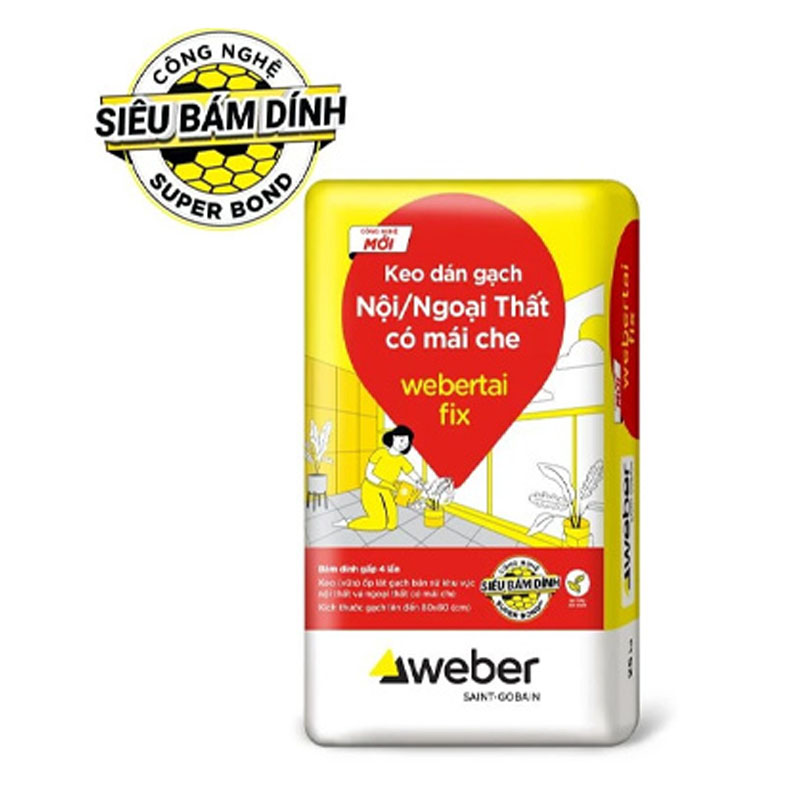 Mẫu keo dán gạch webertai fix