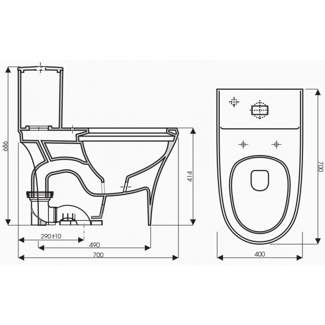 Bồn Cầu 1 Khối Thiên Thanh Venus