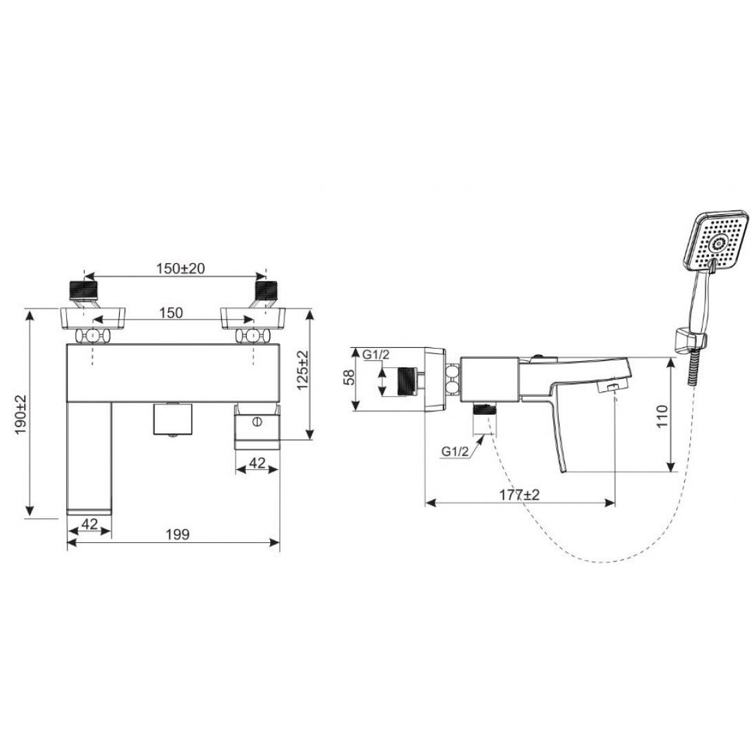 Củ sen tắm nóng lạnh Inax BFV-403S