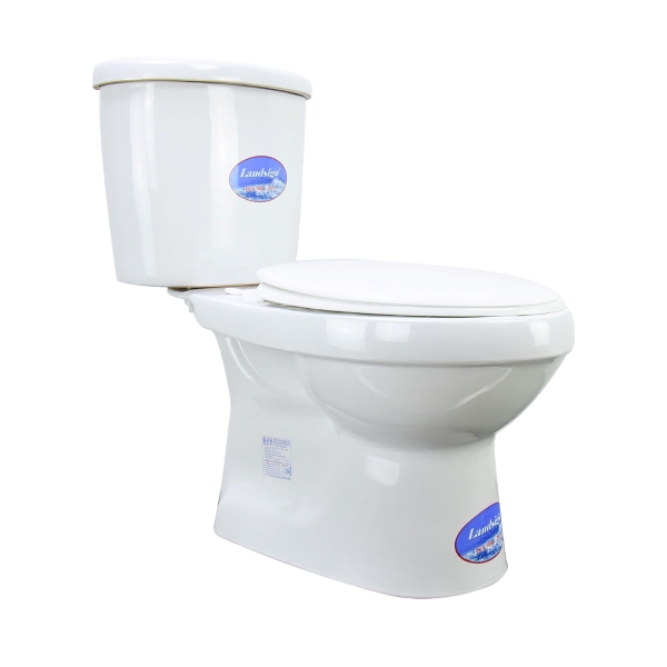 Bồn cầu LANDSIGN 2 nút xả nhấn có chế độ tiết kiệm nước, hệ thống xả xoáy Siphon mạnh mẽ