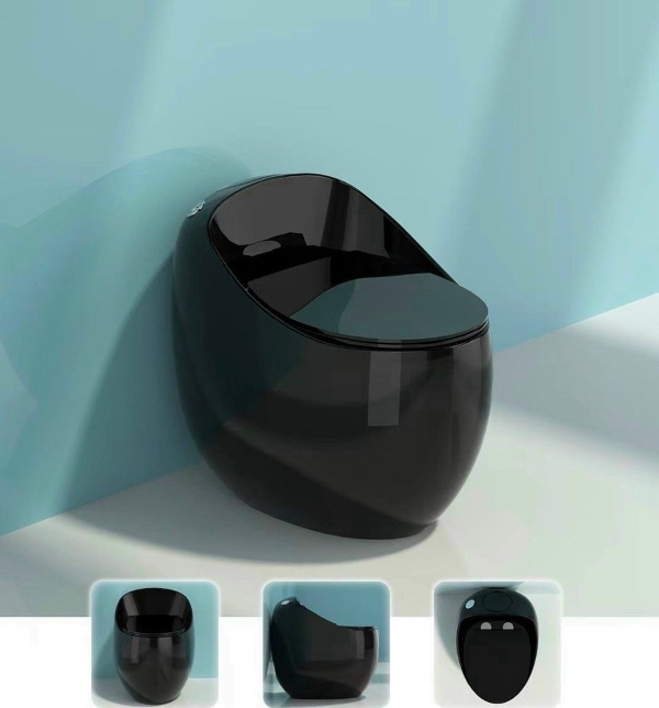 Bồn cầu đen BSI - Bruneu thiết kế hình trứng độc đáo, tôn vinh đẳng cấp phòng tắm