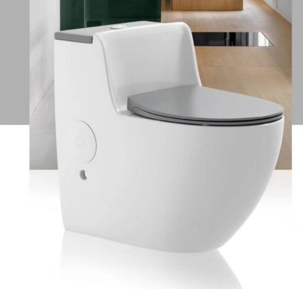 Thiết kế liền khối gọn gàng, đường nét mềm mại, phù hợp phòng tắm nhỏ