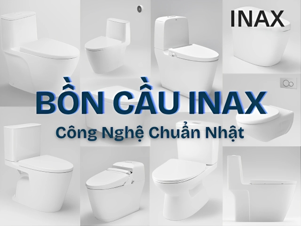 Thiết bị vệ sinh INAX Nhật Bản với lớp men Aqua Ceramic trắng sáng lâu dài