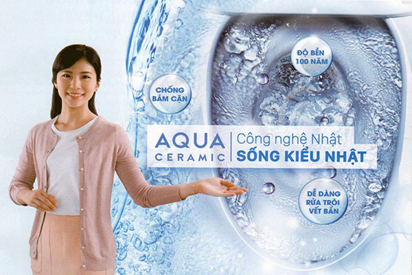 Aqua Ceramic giữ bề mặt sứ của thiết bị vệ sinh luôn trắng sạch