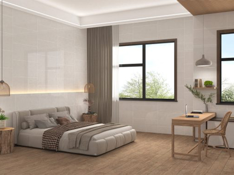 Phối cảnh phòng tắm ốp gạch 40x80 Đồng Tâm HOABINH002-H+