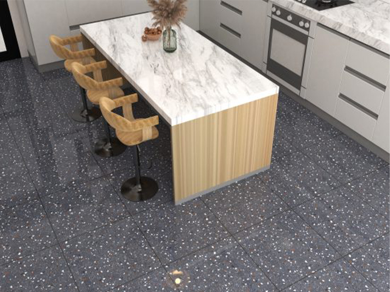 Phối cảnh phòng bếp ốp gạch Đồng Tâm 60x60 TRUONGTHACH003-FP