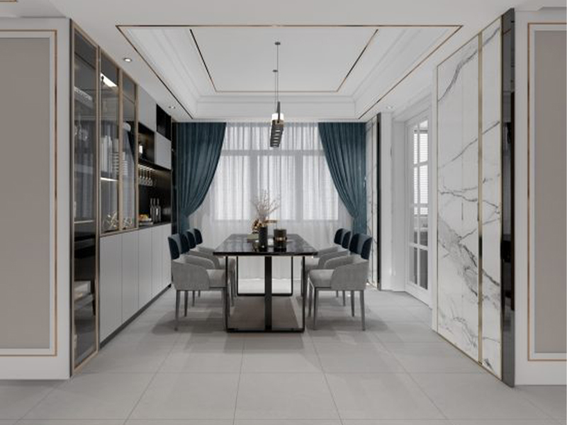 Phối cảnh ốp gạch vân đá 60x60 Đồng Tâm HONKHOAI010