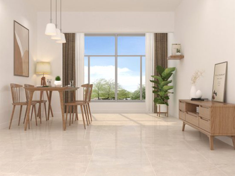 Phối cảnh gạch lát nền Đồng Tâm 6060MOMENT012-FP