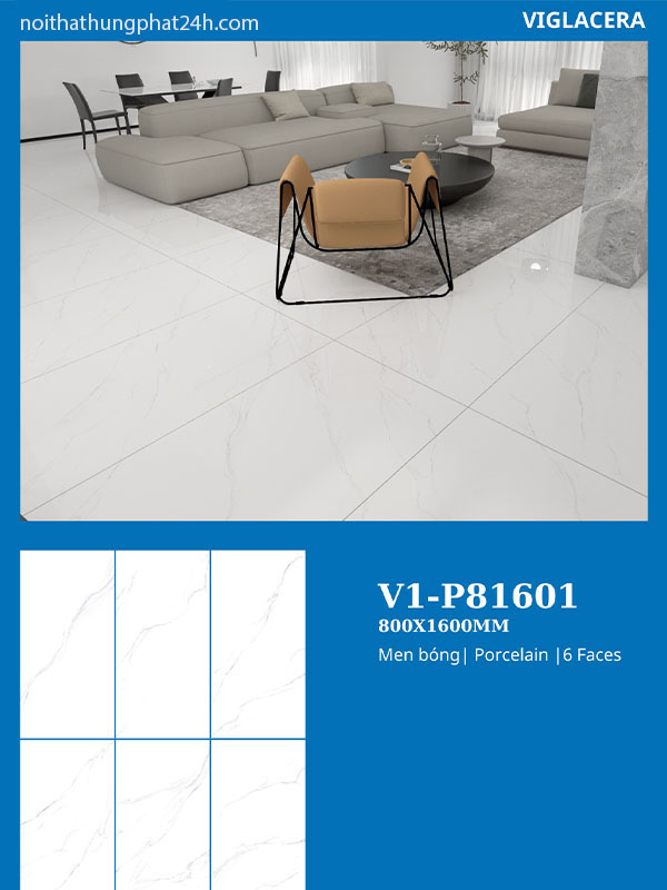 Phối cảnh gạch 80x160 Viglacera V1-P81601
