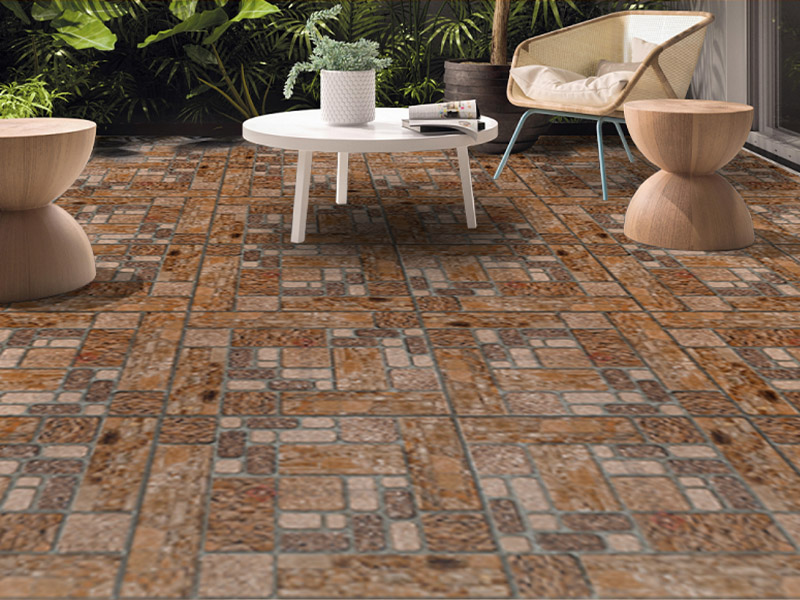 Phối cảnh gạch sân vườn