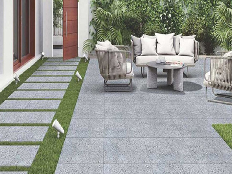 Phối cảnh gạch xi măng lát sân