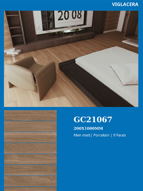 Phối cảnh gạch Viglacera 20x100 GC21067