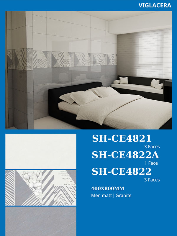 Phối cảnh gạch ốp lát Viglacera 40X80 SH-CE4821-22-22A