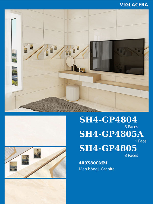 gạch ốp lát Viglacera 40x80 SH4-GP4804-05-05A