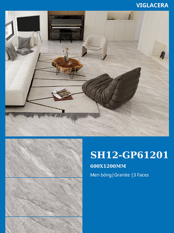 Phối cảnh gạch ốp lát Viglacera 60x120 SH12-GP61201