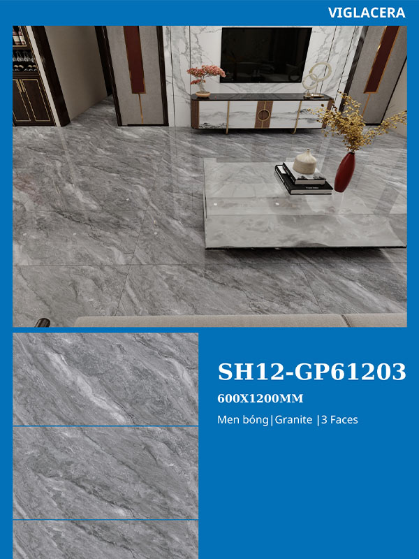 Phối cảnh gạch ốp lát Viglacera 60x120 SH12-GP61203