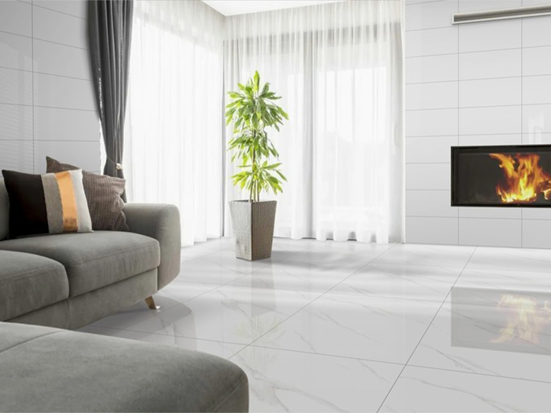 Phối cảnh gạch dán tường Thạch Bàn 30x60 bóng PGB36-0807