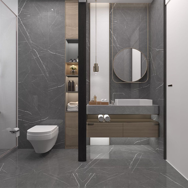 Phối cảnh gạch granite dán tường Thạch Bàn mờ PGM36-0233