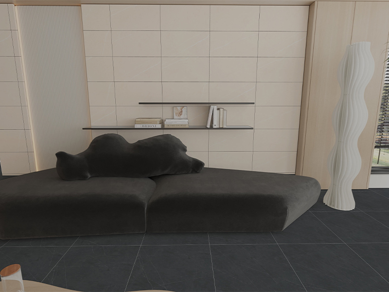 Phối cảnh gạch dán tường Thạch Bàn 30x60 mờ bền đẹp PGM36-0234