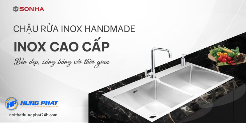 Chậu rửa chén Sơn Hà inox 304 đảm bảo độ bền và sự tiện nghi trong suốt quá trình sử dụng