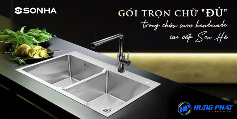 Chậu rửa chén inox Sơn Hà giá rẻ chính hãng tai Nội Thất Hưng Phát