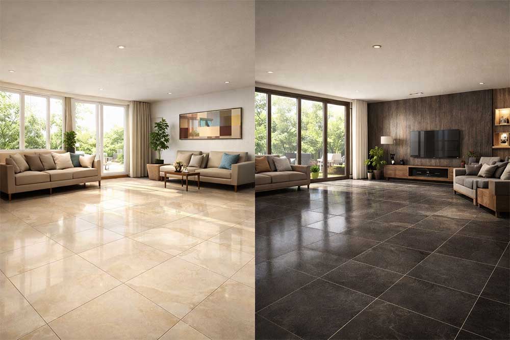 Chọn gạch theo ánh sáng nhà ở