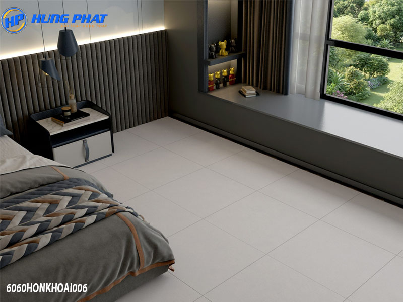 gạch Đồng Tâm 60x60 men mờ lát phòng ngủ thanh lịch