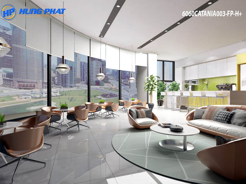 Gạch Đồng Tâm 60x60 lát nền nhà phố hiện đại