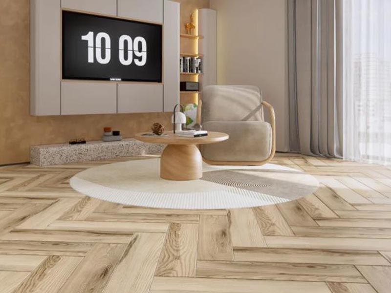 Cách phối mẫu gạch giả gỗ 15x90 tạo điểm nhấn cho không gian