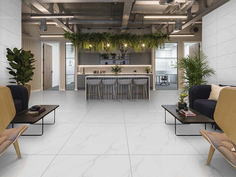 Không gian gạch granite lát nền Porugia Thạch Bàn PGB80-0001