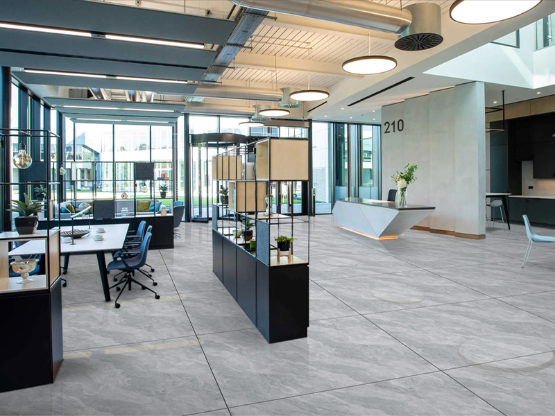 Không gian gạch lát nền Thạch Bàn 80x80