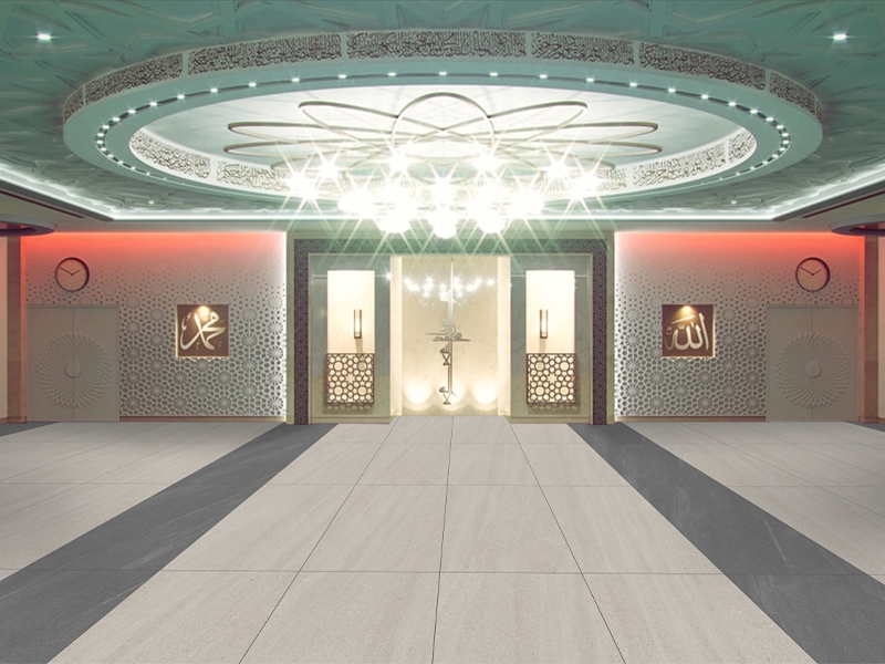 Phối cảnh gạch Thạch Bàn 60x120 mờ cao cấp PGM612-0305