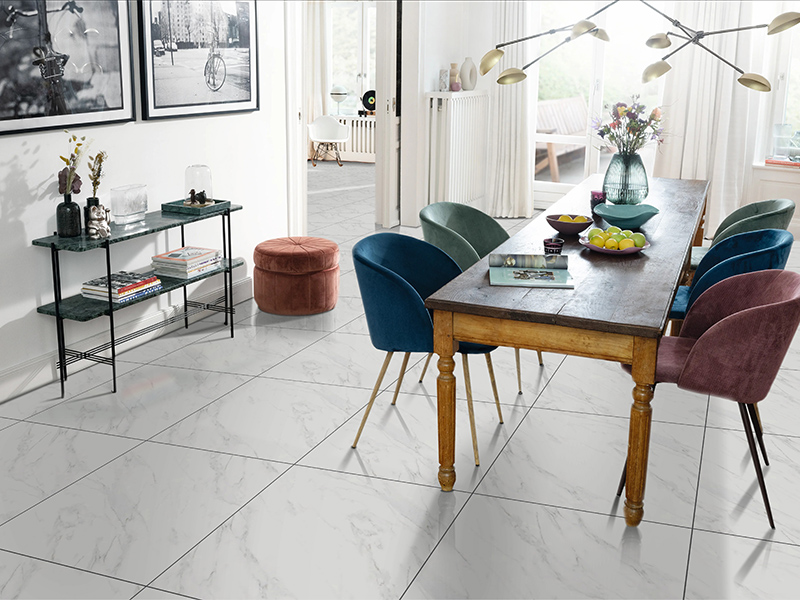 Phối cảnh gạch Thạch Bàn 60x60 bóng cao cấp PGB60-0011