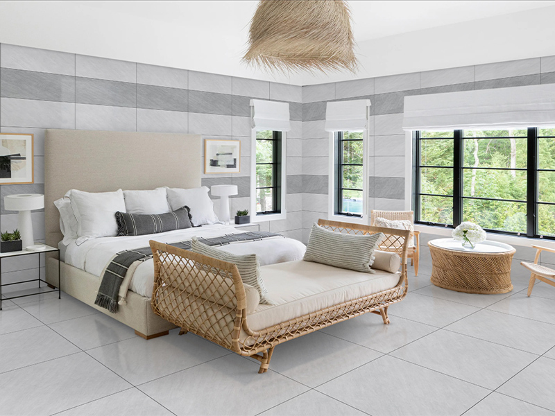 Phối cảnh gạch lát nền Thạch Bàn 60x60 bóng PGB60-0226