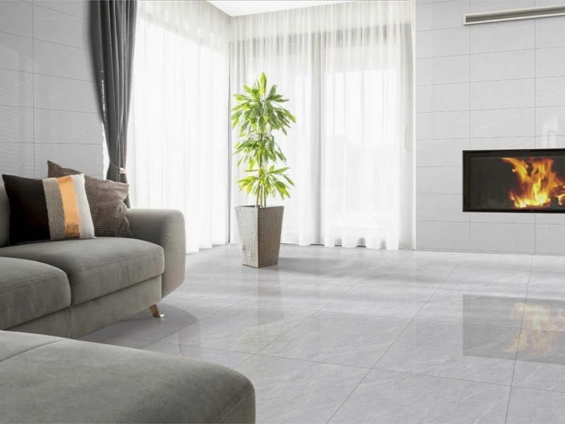 Phối cảnh gạch granite Thạch Bàn 60x60 bóng hiện đại PGB60-0265