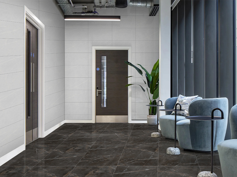 Phối cảnh gạch granite 60x60 bóng Thạch Bàn PGB60-8404