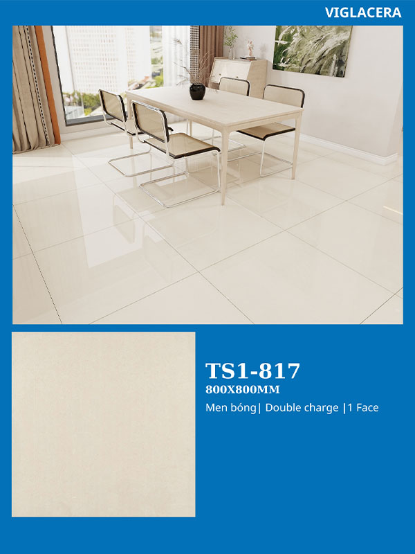 Phối cảnh gạch ốp lát Viglacera 80x80 TS1-817
