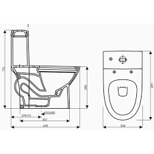 Bồn cầu 1 khối Thiên Thanh Everest 