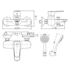 Vòi sen tắm nóng lạnh American Standard WF‑1711