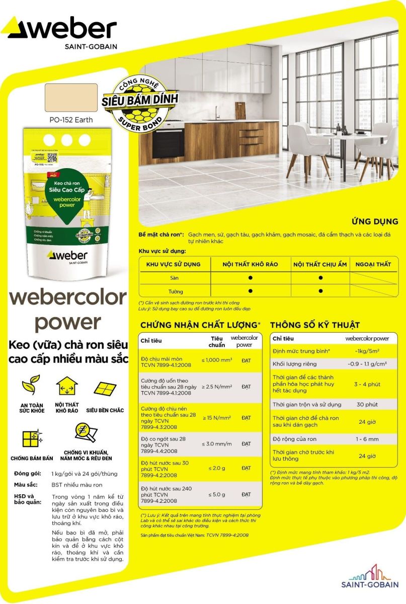 keo chà ron weber color power po152