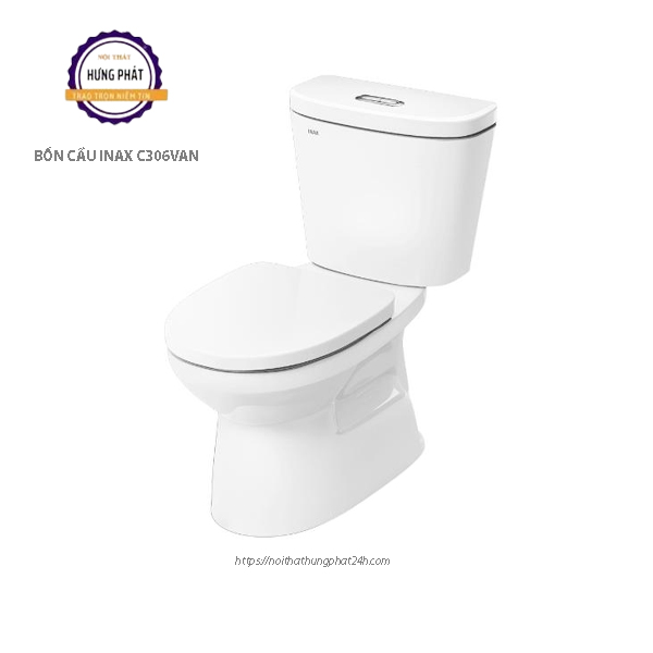Bồn cầu 2 khối INAX nắp đóng êm C-306VAN