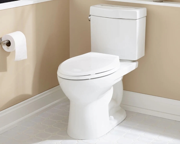 Bồn cầu 2 khối với hệ thống xả ổn định giúp tiết kiệm nước