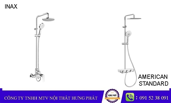 Vòi hoa sen với phong cách vô cùng tinh xảo đến từ INAX và American Standard