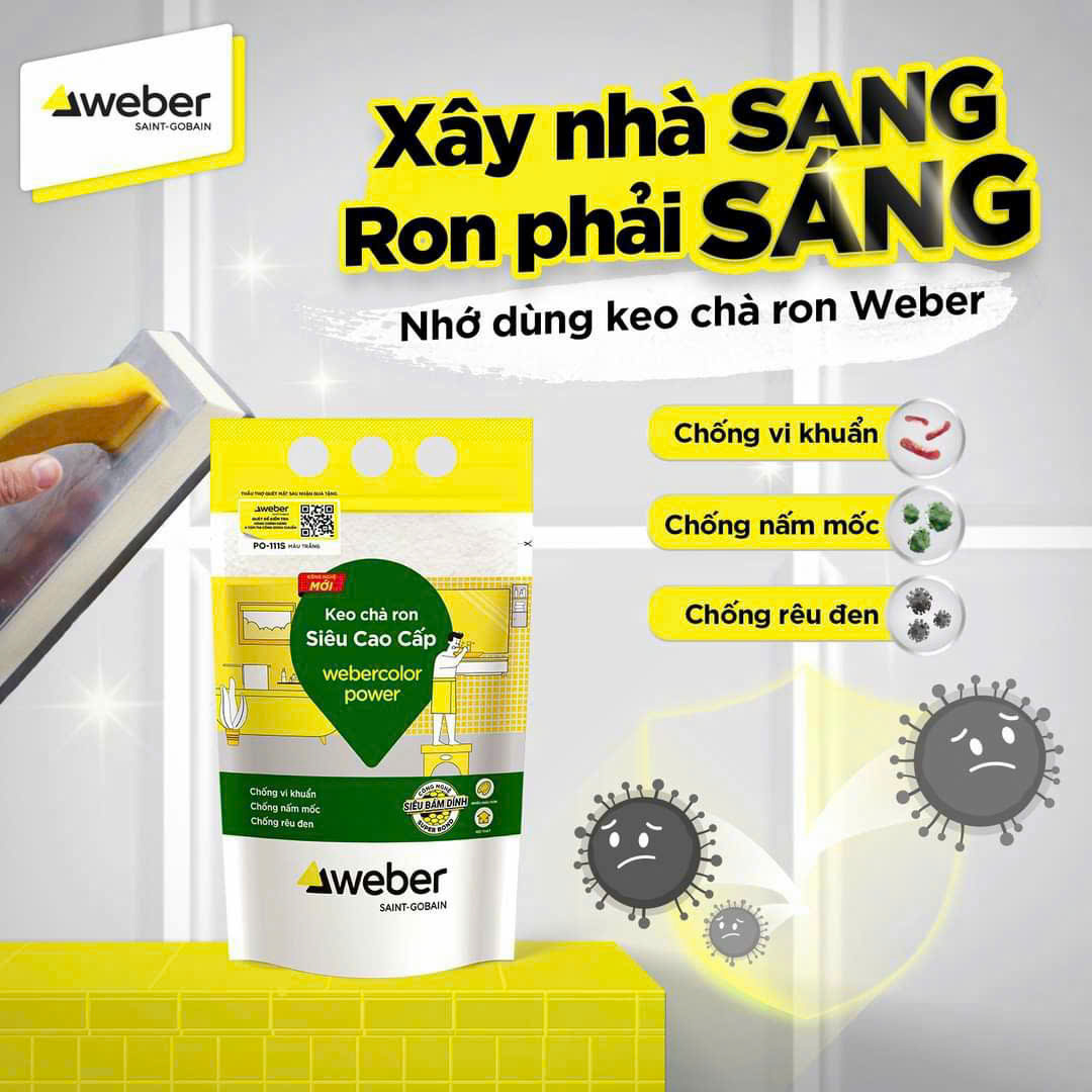 Keo chà ron Weber Color Power Po114 sắt